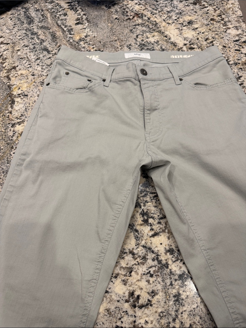 Men's Slim Chino Pants in Sage Green